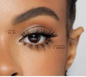 100% Bottom Lashes.Bottom lashes extension on the bottom help balance out and compliment the look of the top dramatic lashes.