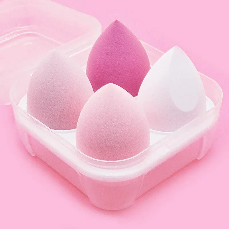 4pcs/bag Fashion Makeup Blender Puff Sponge Set for Flawless Beauty