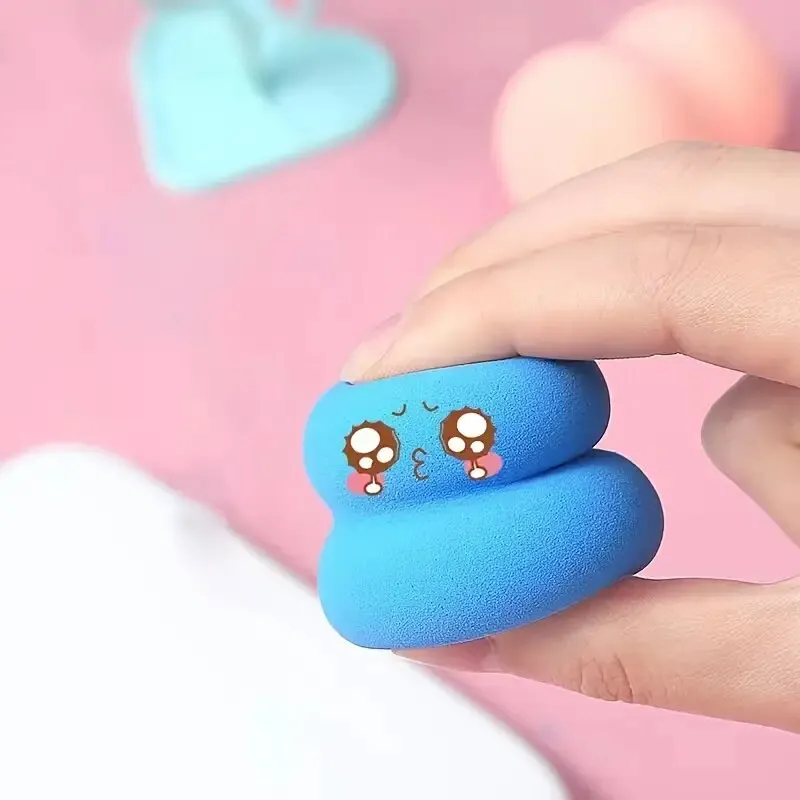 5pcs/box Makeup Sponges With Makeup Sponge Holder Ultra Soft Powder Saving Beauty Egg Makeup Sponges Blender