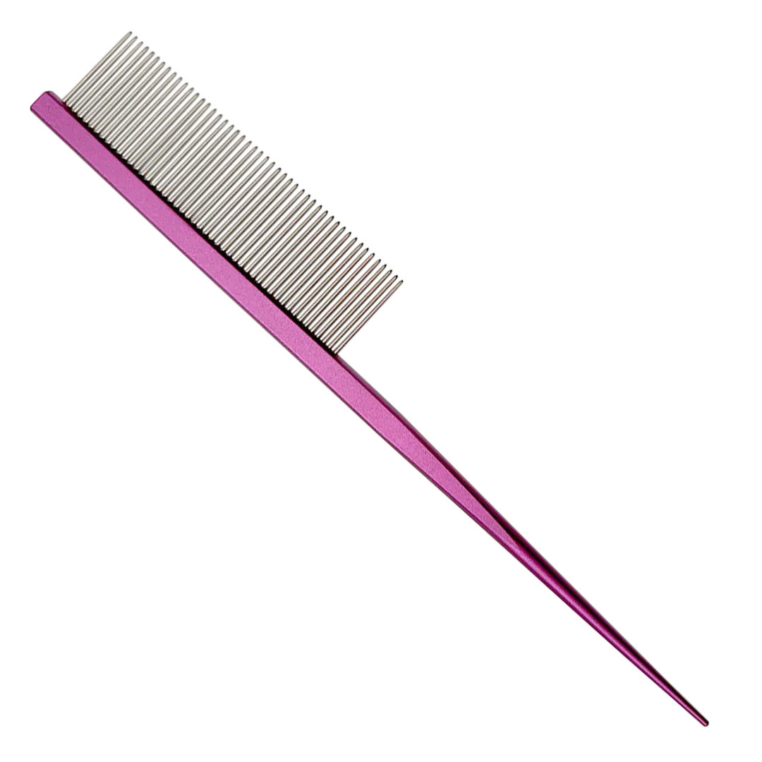 7" Parting Comb Fine Tooth Purple by Chris Christensen