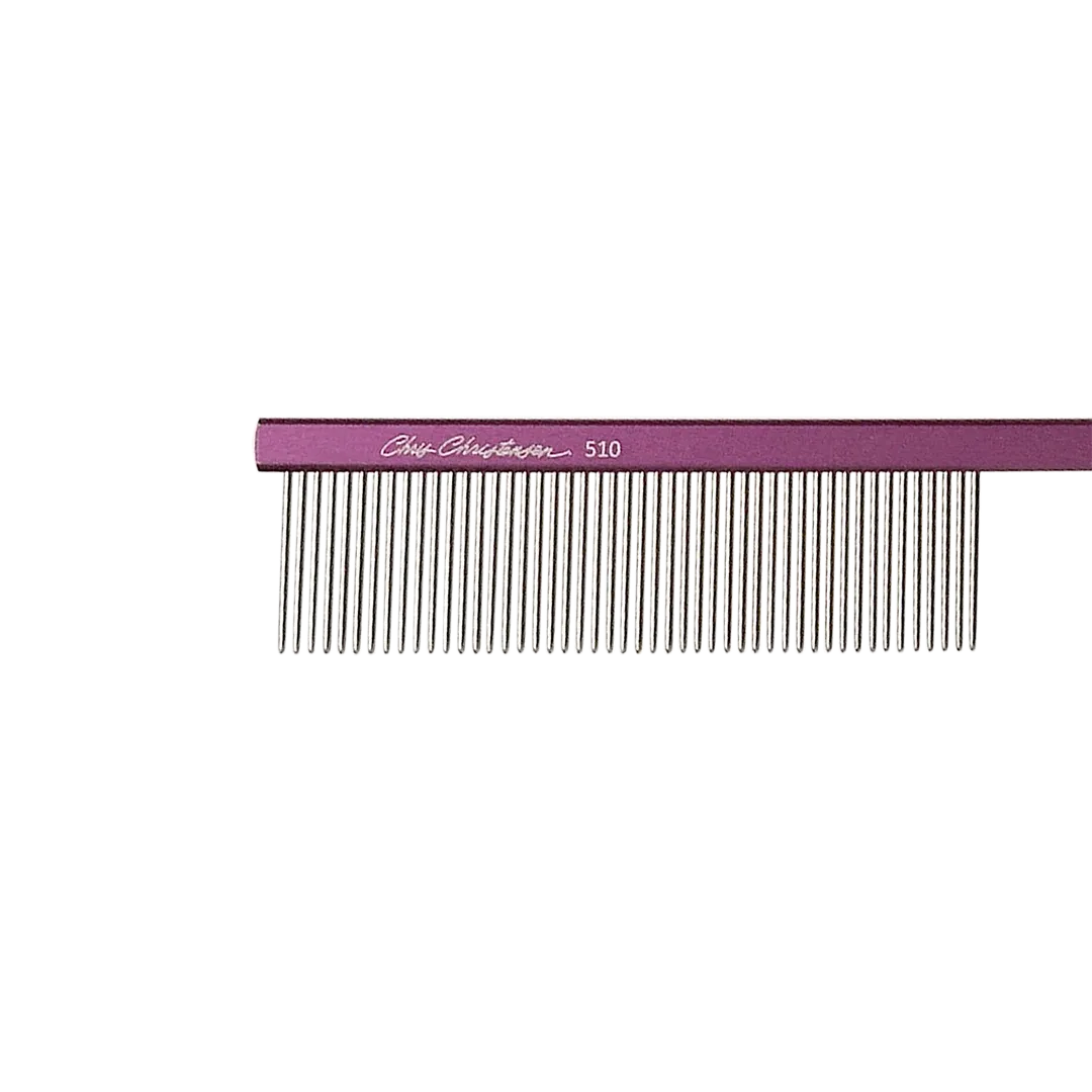 7" Parting Comb Fine Tooth Purple by Chris Christensen