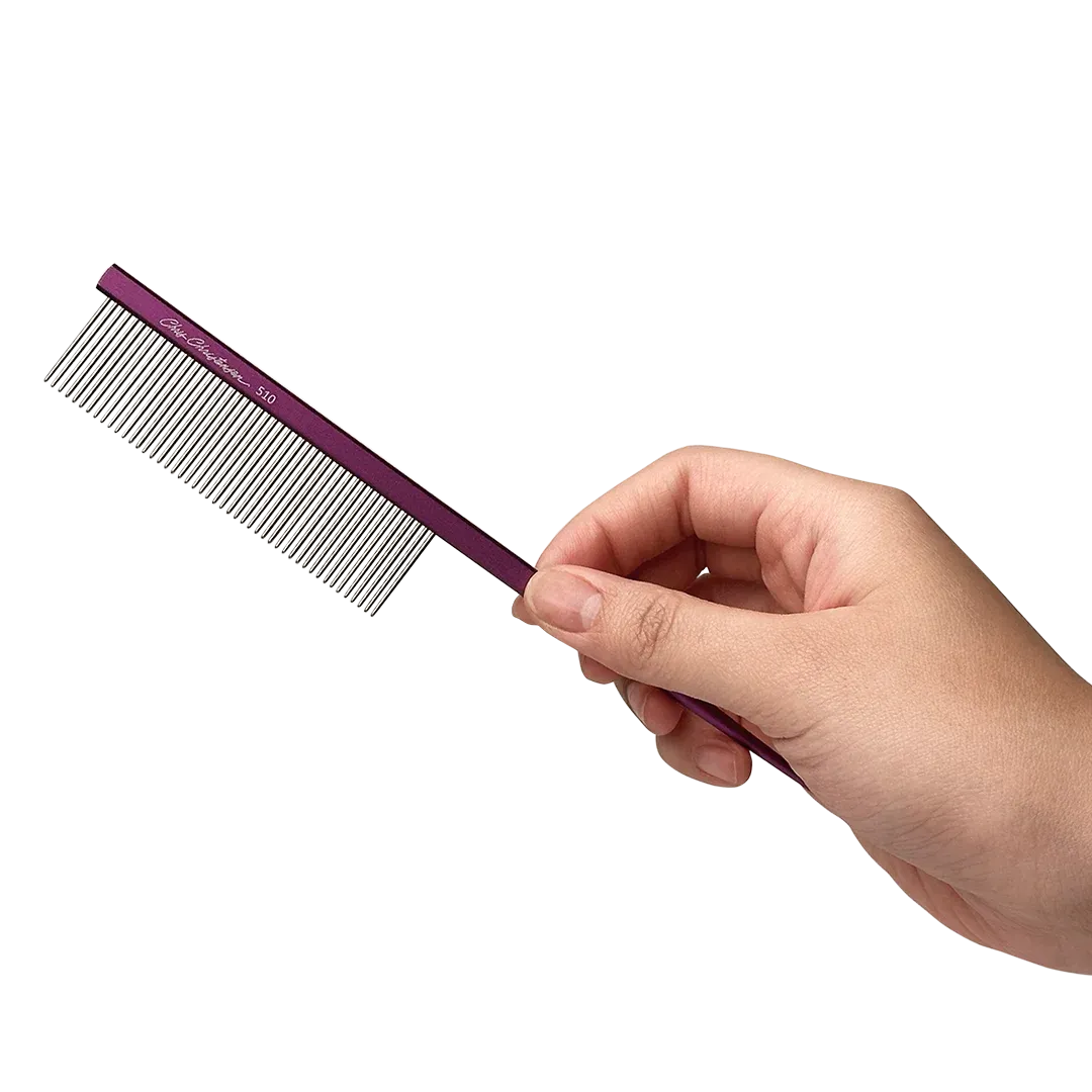 7" Parting Comb Fine Tooth Purple by Chris Christensen
