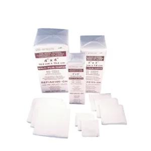 AMD Medicom Ritmed Non Woven Gauze Sponges, 4" x 4", 6 Ply, Sterile