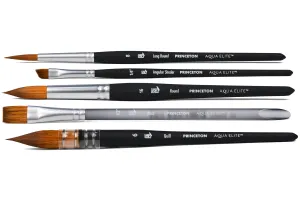 Aqua Elite Synthetic Sable Brushes