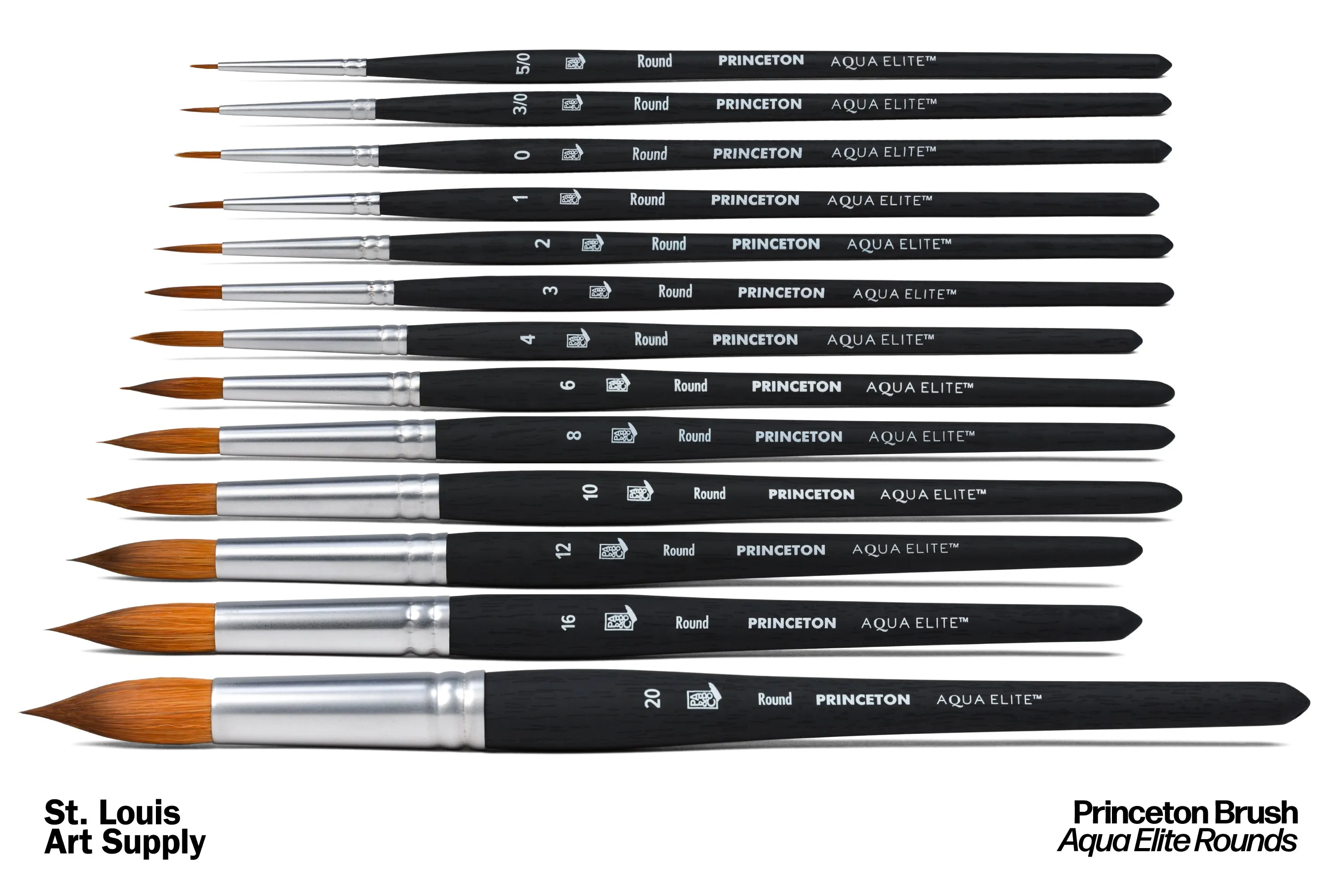 Aqua Elite Synthetic Sable Brushes