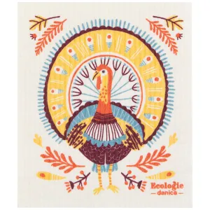 Autumn Plenty Thanksgiving Swedish Dishcloth