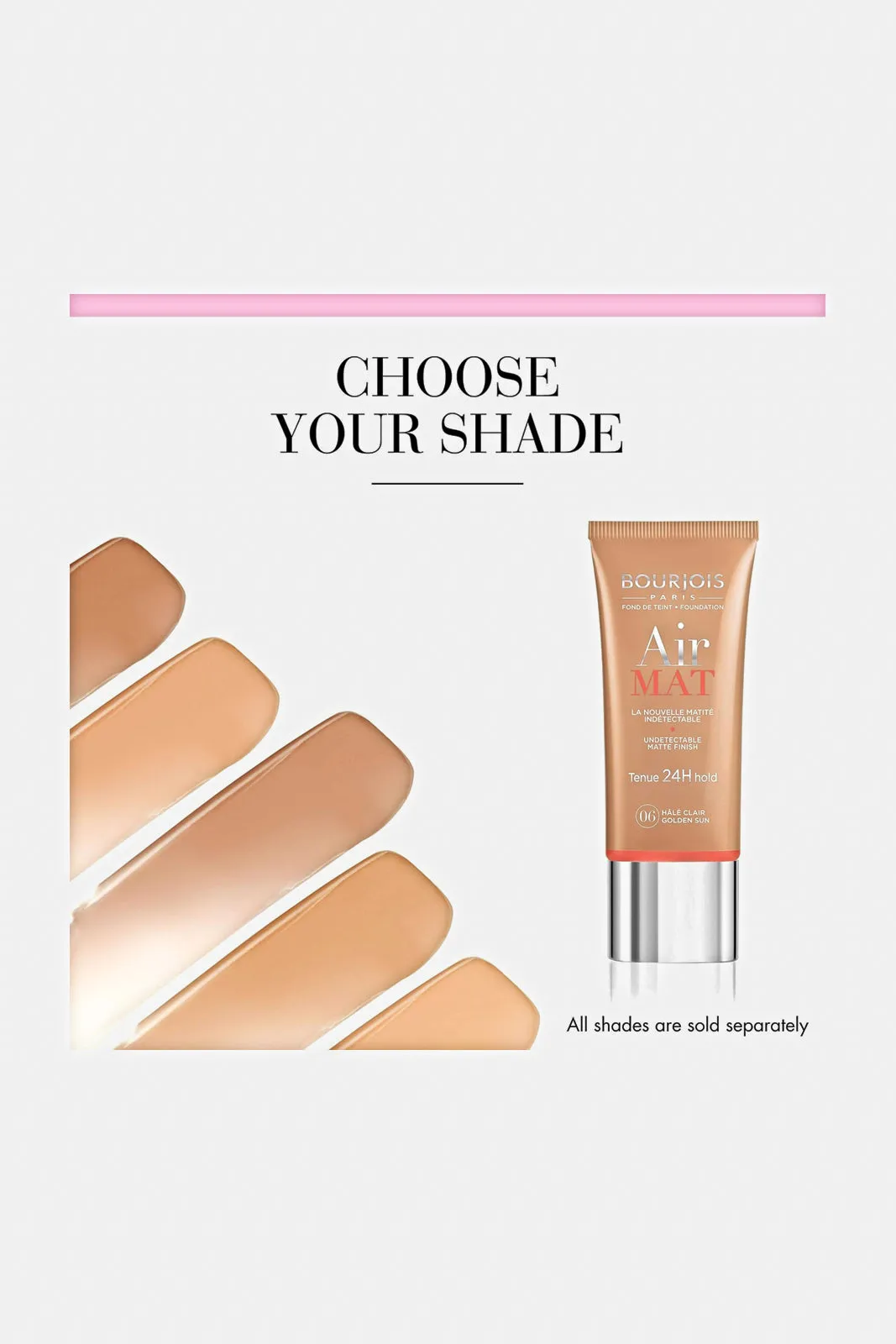Bourjois Air Mat 24H. Foundation Colour 06- Golden Sun