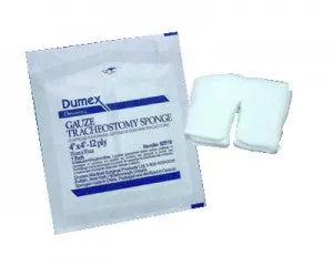 Derma Sciences 84916 Tracheotomy/Drain Sponges Woven Gauze 4" x 4", 6-Ply