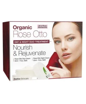 Dr Organic Rose Otto Nourish And Rejuvenate Duo Treatment