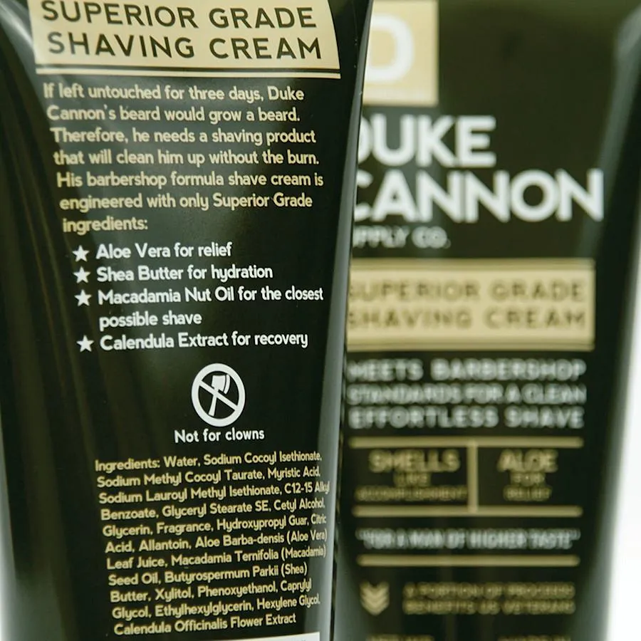 Duke Cannon Supply Co. Superior Grade Shaving Cream