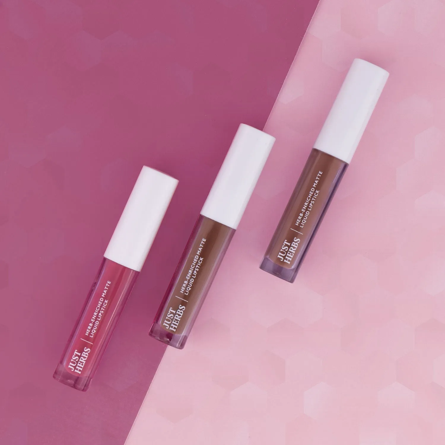 Full-Size Herb Enriched Matte Liquid Lipstick Kit-Set of 3