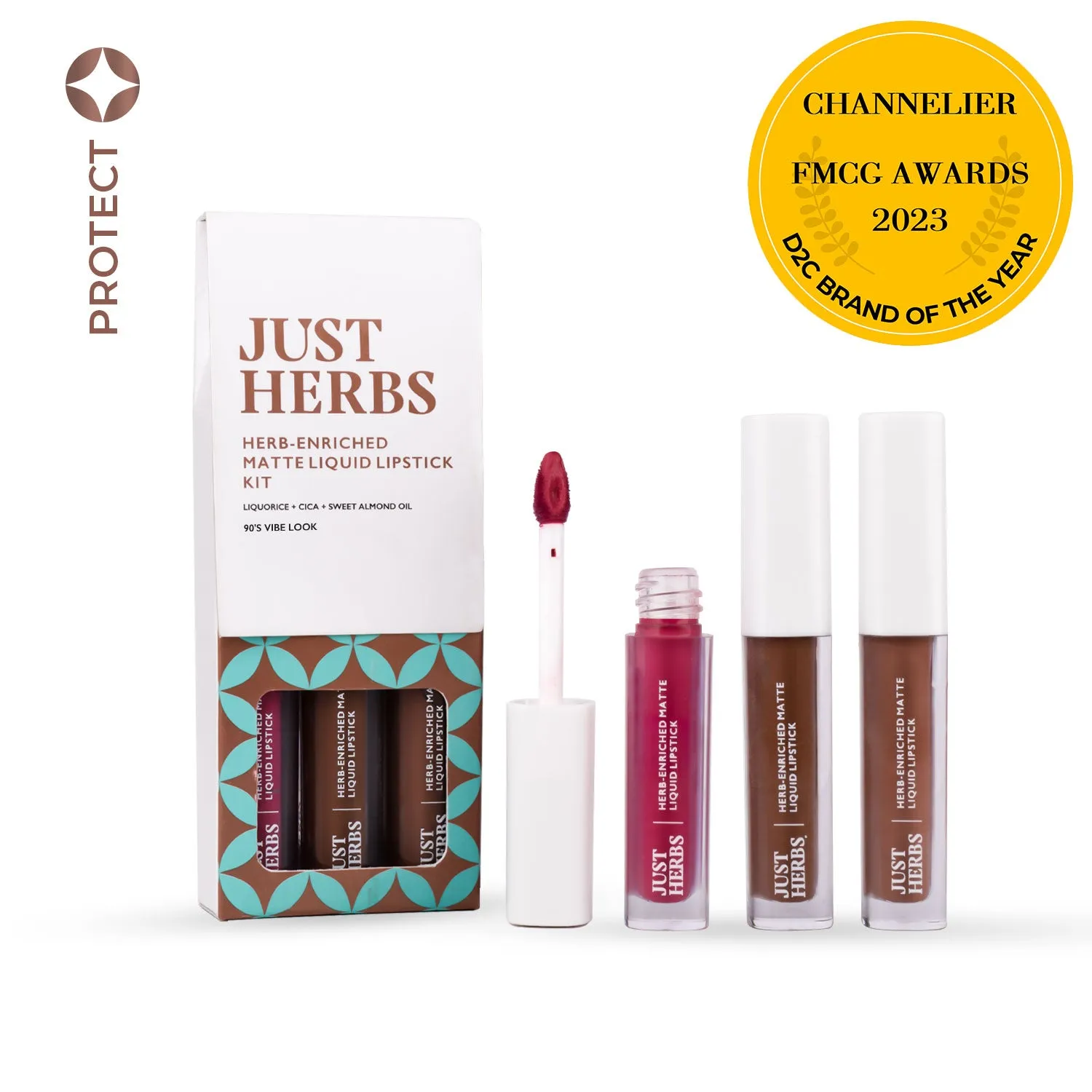 Full-Size Herb Enriched Matte Liquid Lipstick Kit-Set of 3