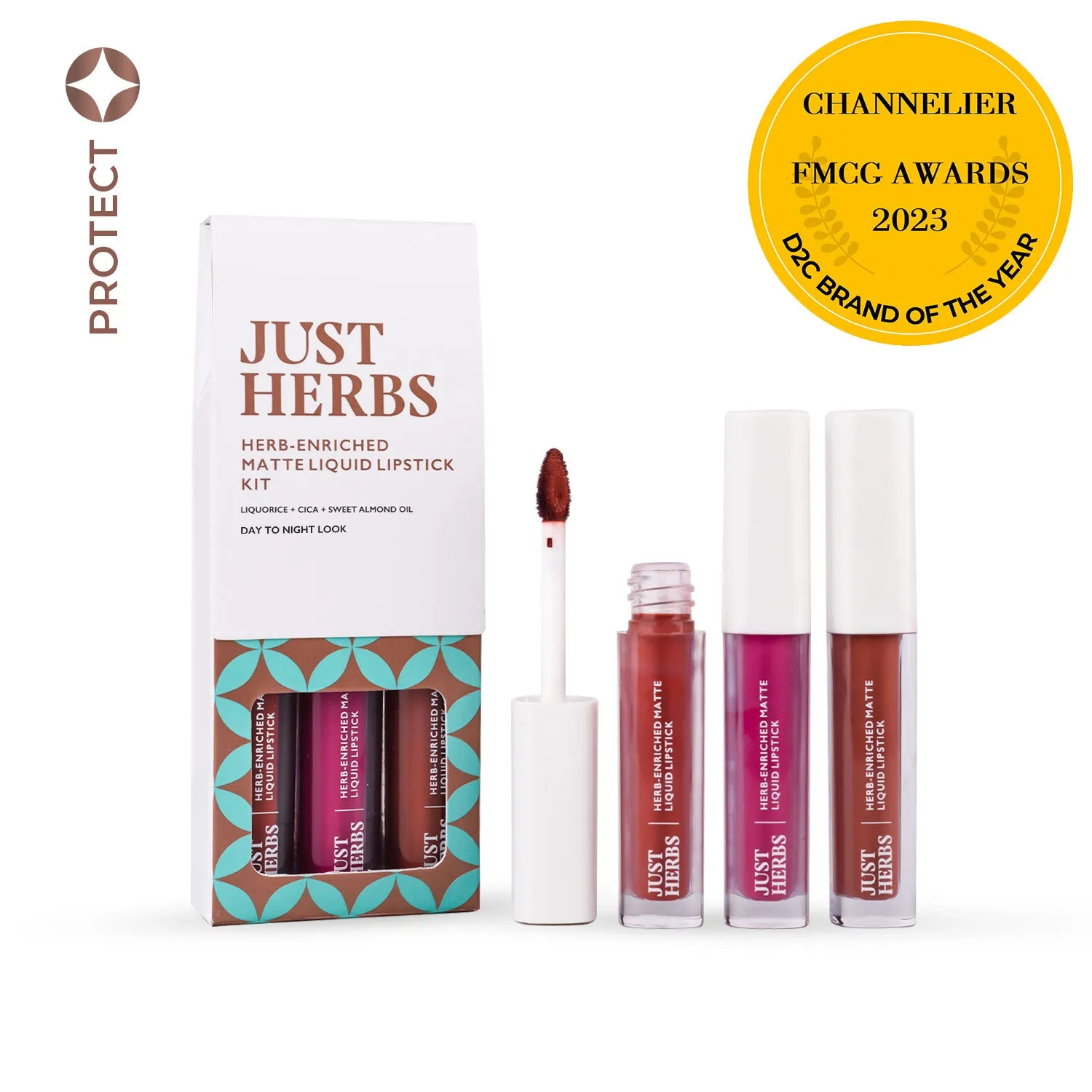 Full-Size Herb Enriched Matte Liquid Lipstick Kit-Set of 3