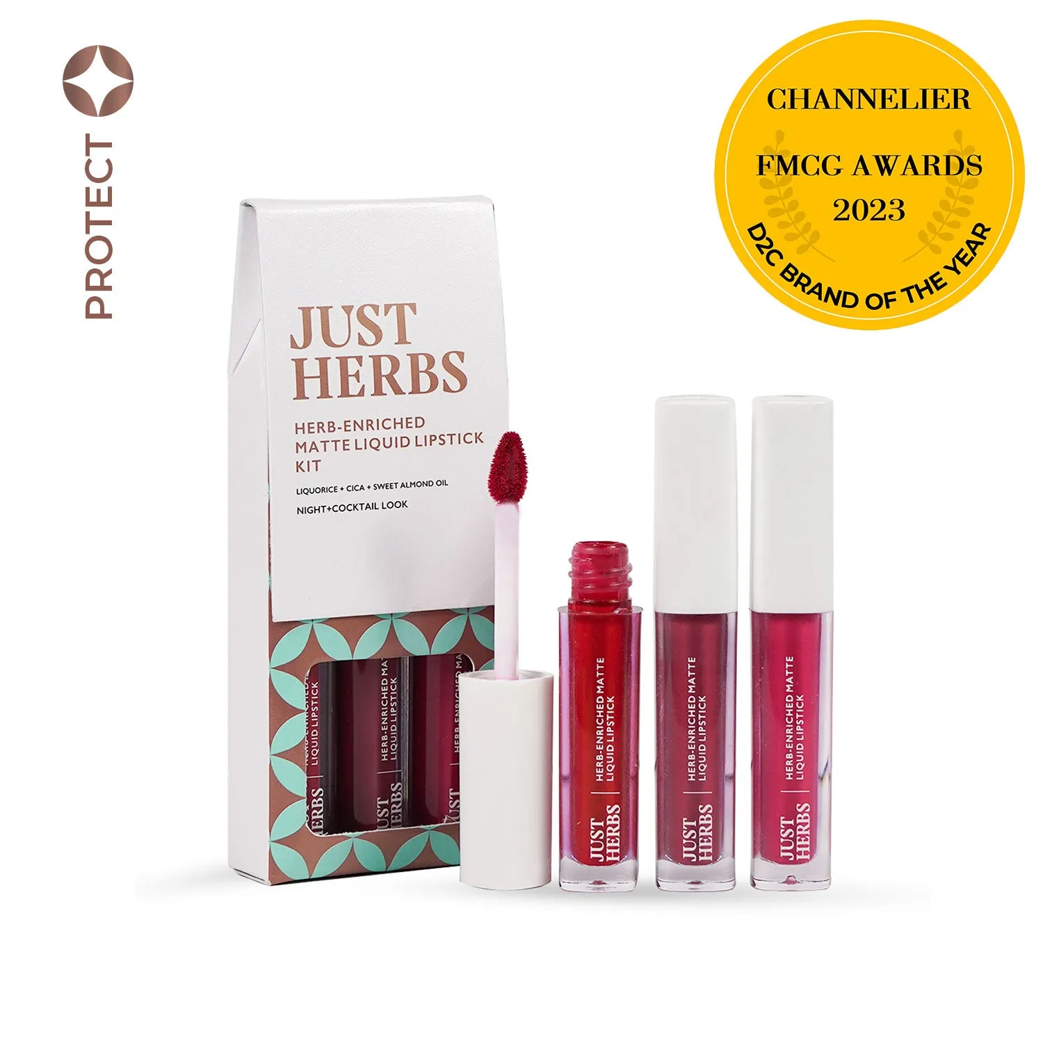 Full-Size Herb Enriched Matte Liquid Lipstick Kit-Set of 3