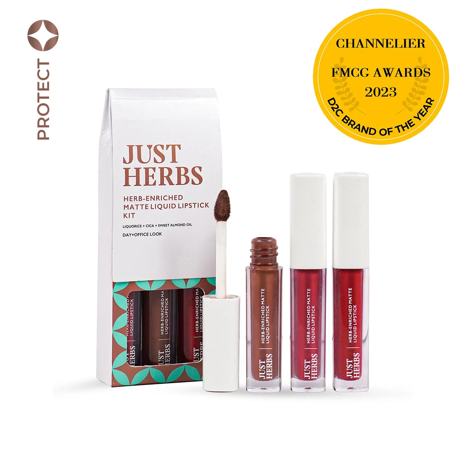 Full-Size Herb Enriched Matte Liquid Lipstick Kit-Set of 3