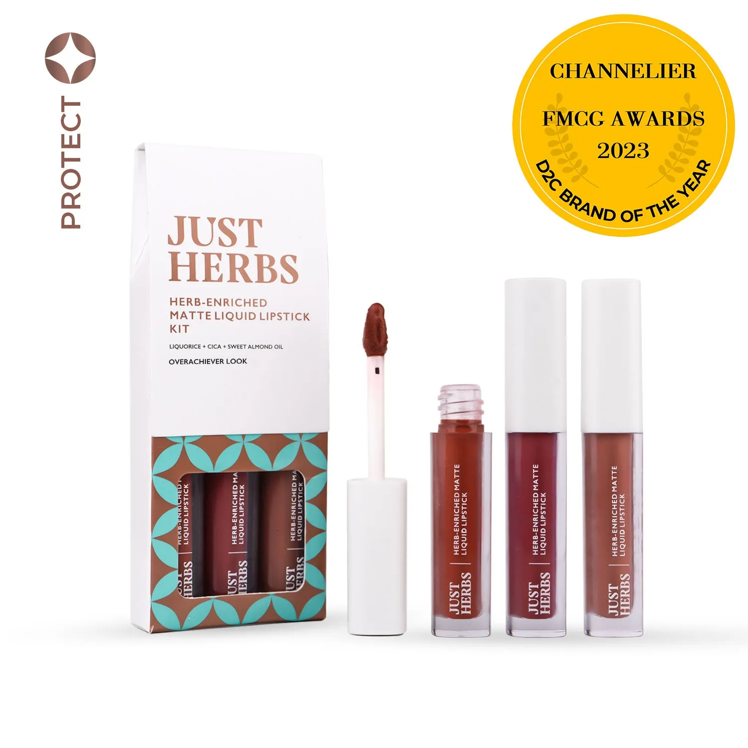 Full-Size Herb Enriched Matte Liquid Lipstick Kit-Set of 3