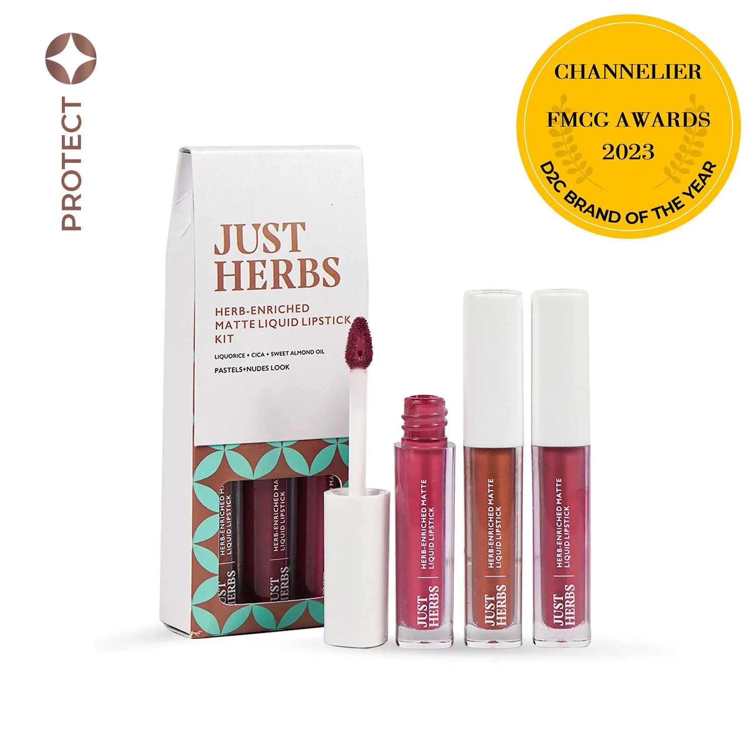 Full-Size Herb Enriched Matte Liquid Lipstick Kit-Set of 3