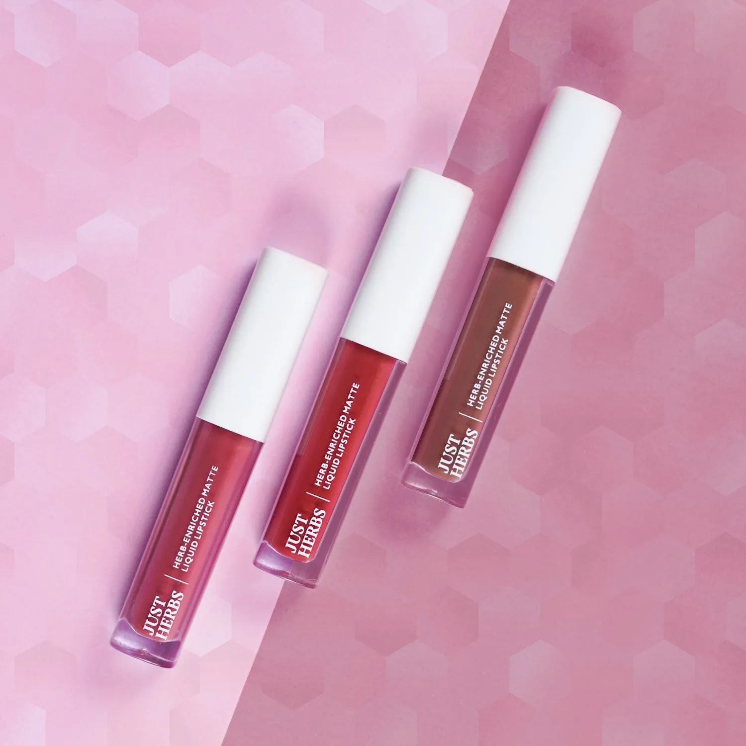 Full-Size Herb Enriched Matte Liquid Lipstick Kit-Set of 3