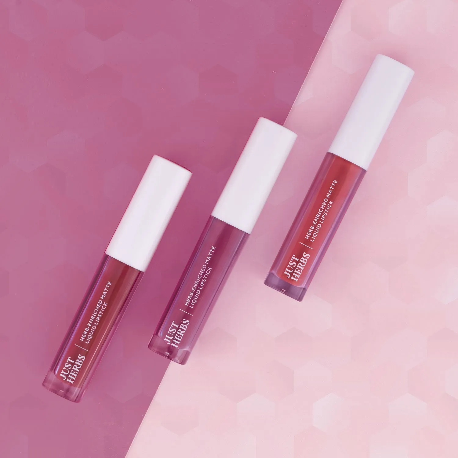 Full-Size Herb Enriched Matte Liquid Lipstick Kit-Set of 3