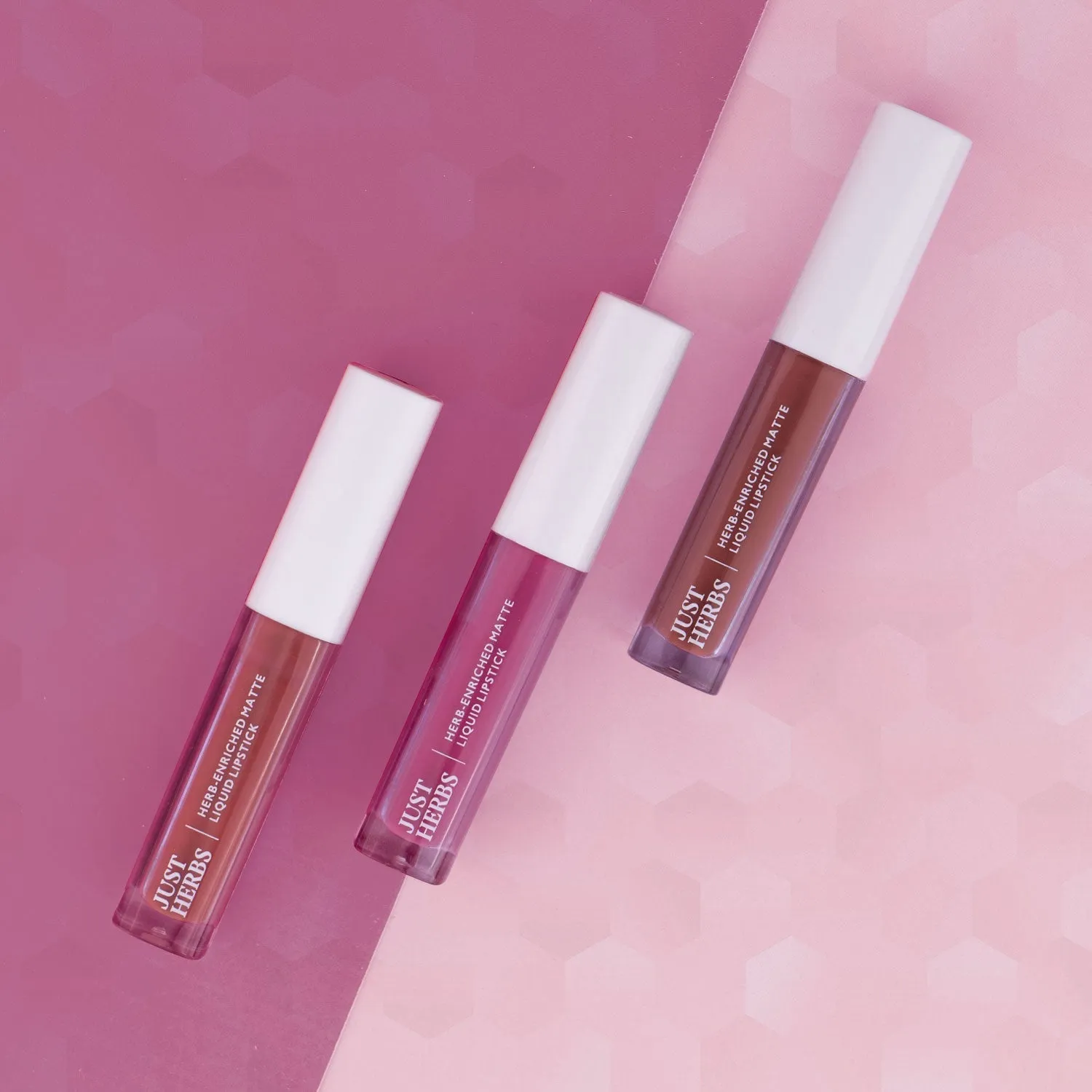 Full-Size Herb Enriched Matte Liquid Lipstick Kit-Set of 3