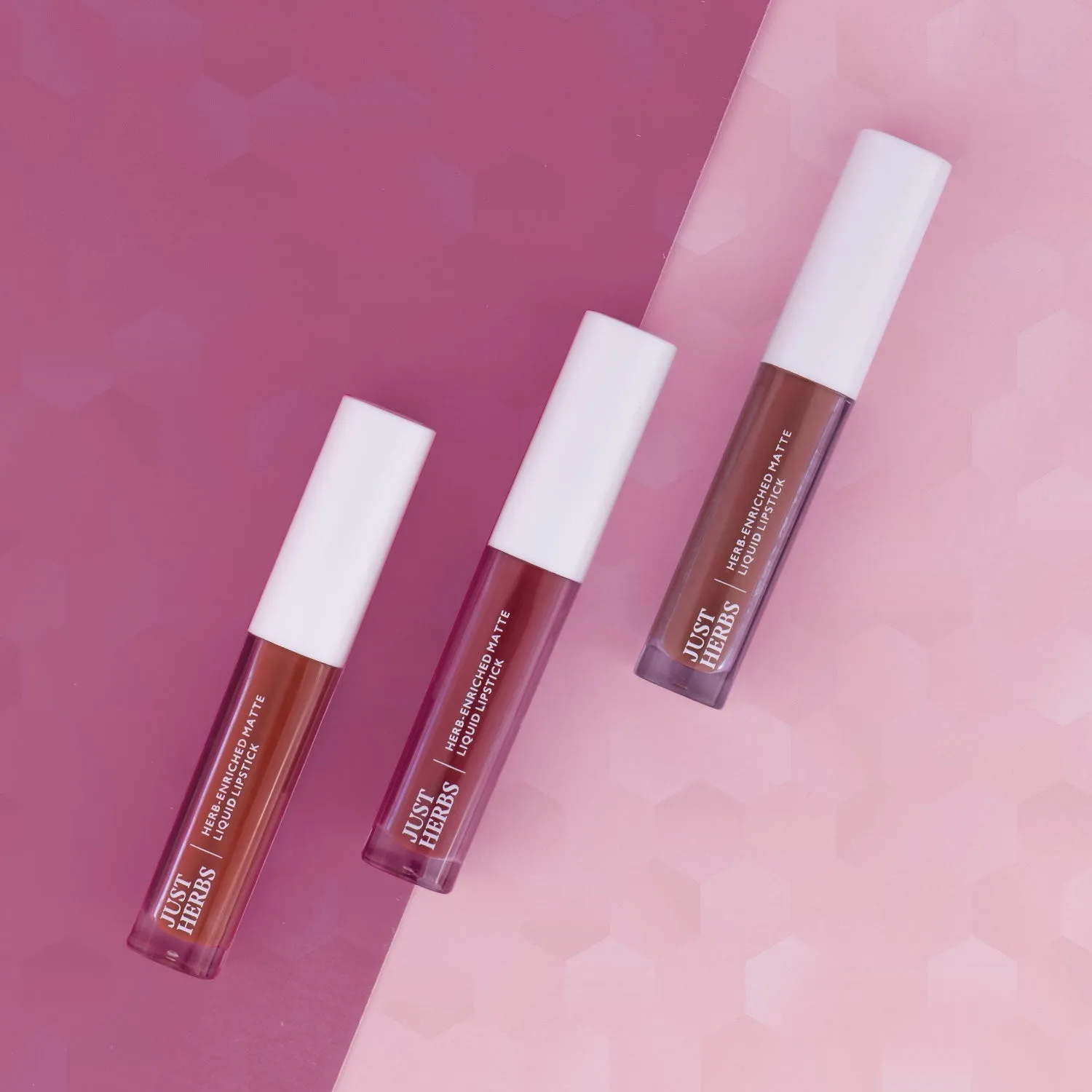 Full-Size Herb Enriched Matte Liquid Lipstick Kit-Set of 3