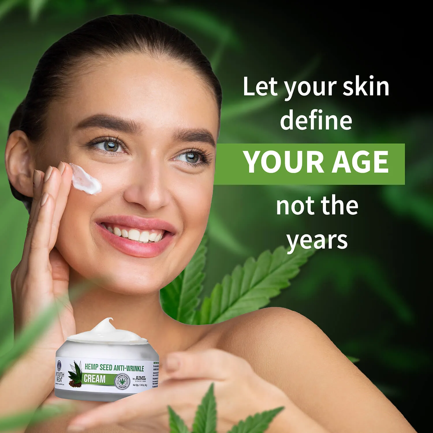 Hemp Seed Anti- Wrinkle Cream For Diminishing Wrinkles - Net Qty-50g