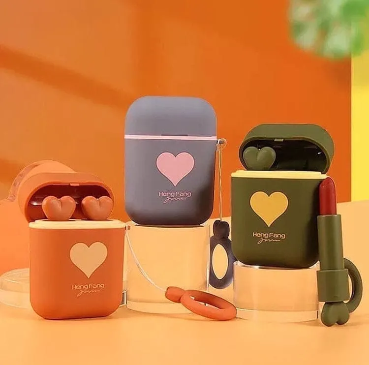 Heng Fang Airpods Lipsticks, 2 Colors Long Lasting Lipsticks, Cute Waterproof Matte Lipsticks