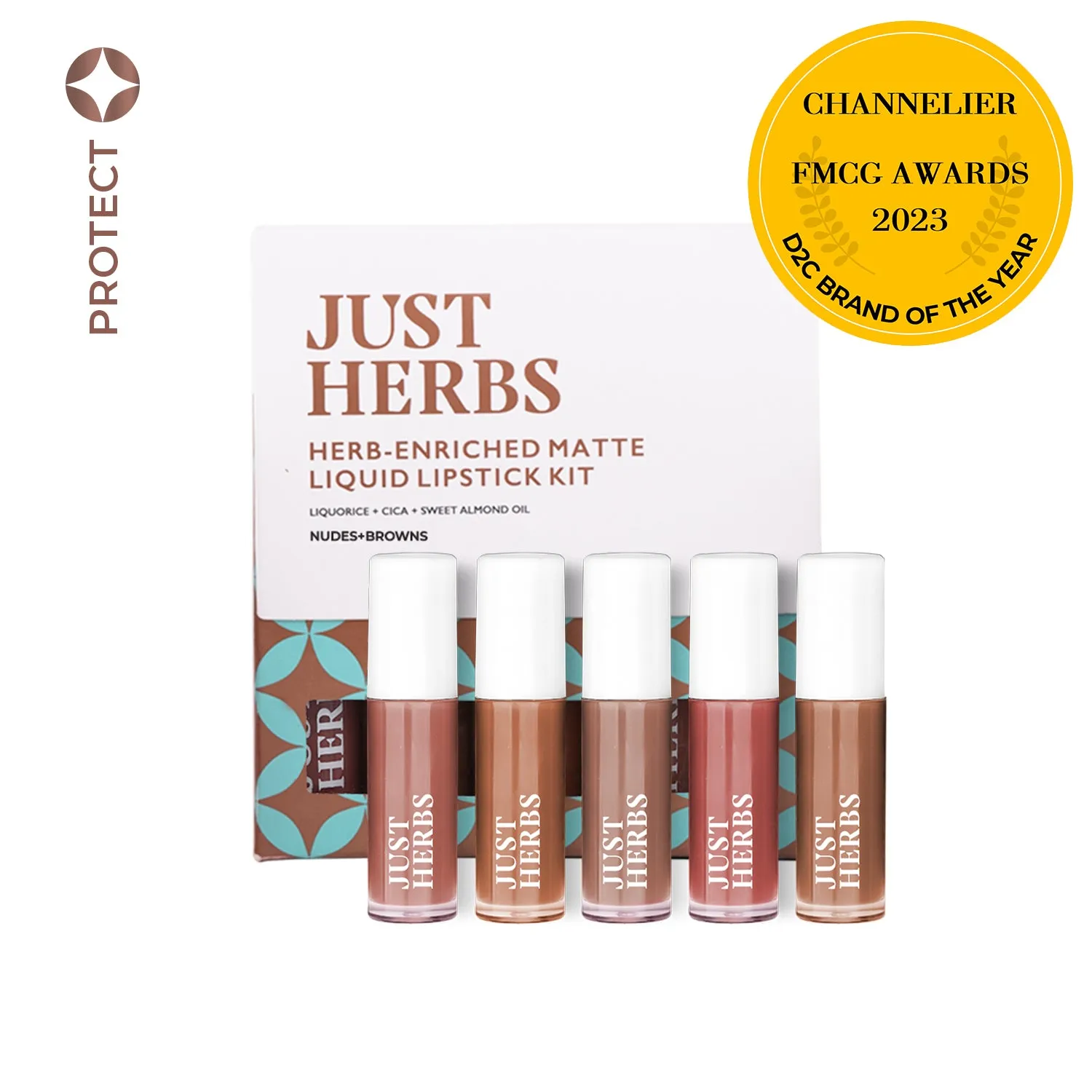 Herb Enriched Matte Liquid Lipstick Travel Size Kit  - Set of 5