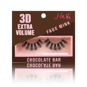 J-lash 3D Extra Volume Faux Mink Lashes - Chocolate Bar