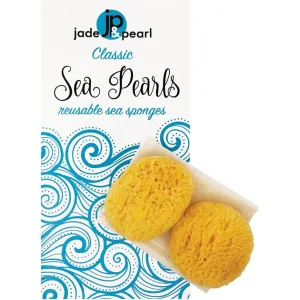 JADE & PEARL Reusable Sea Pearl Classic Menstrual Sponge - Small (2 Pack)