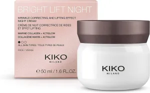 KIKO Milano Bright Lift Night | Renewing and Lifting Night Cream with Marine Collagen