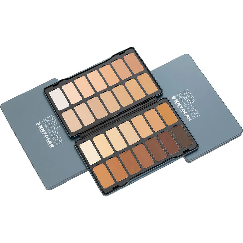 Kryolan Digital Complexion Cream Foundation Palette 28 Pan Digital 1