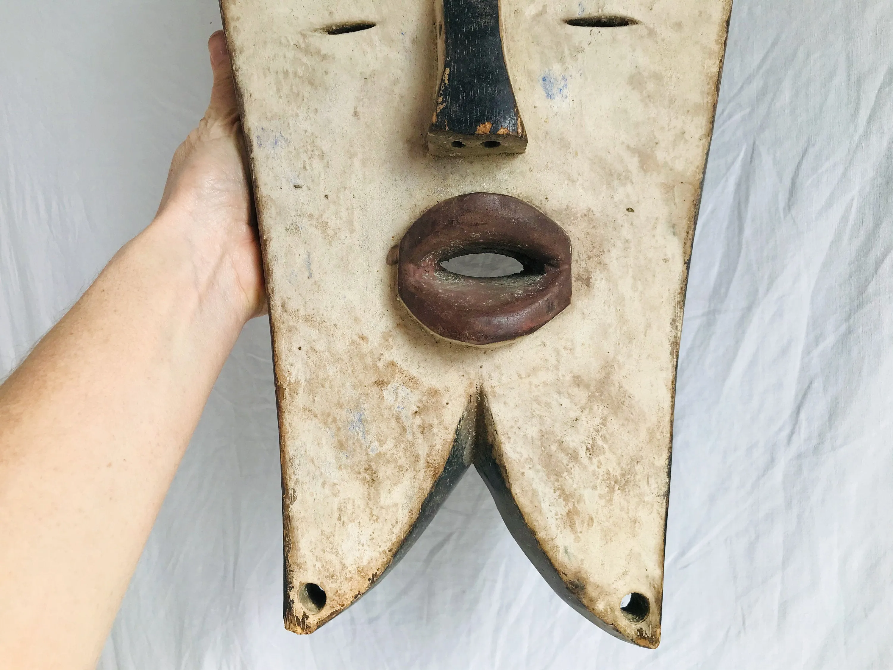 Kwele Mask. Gabon Africa . African Mask. 19th Century