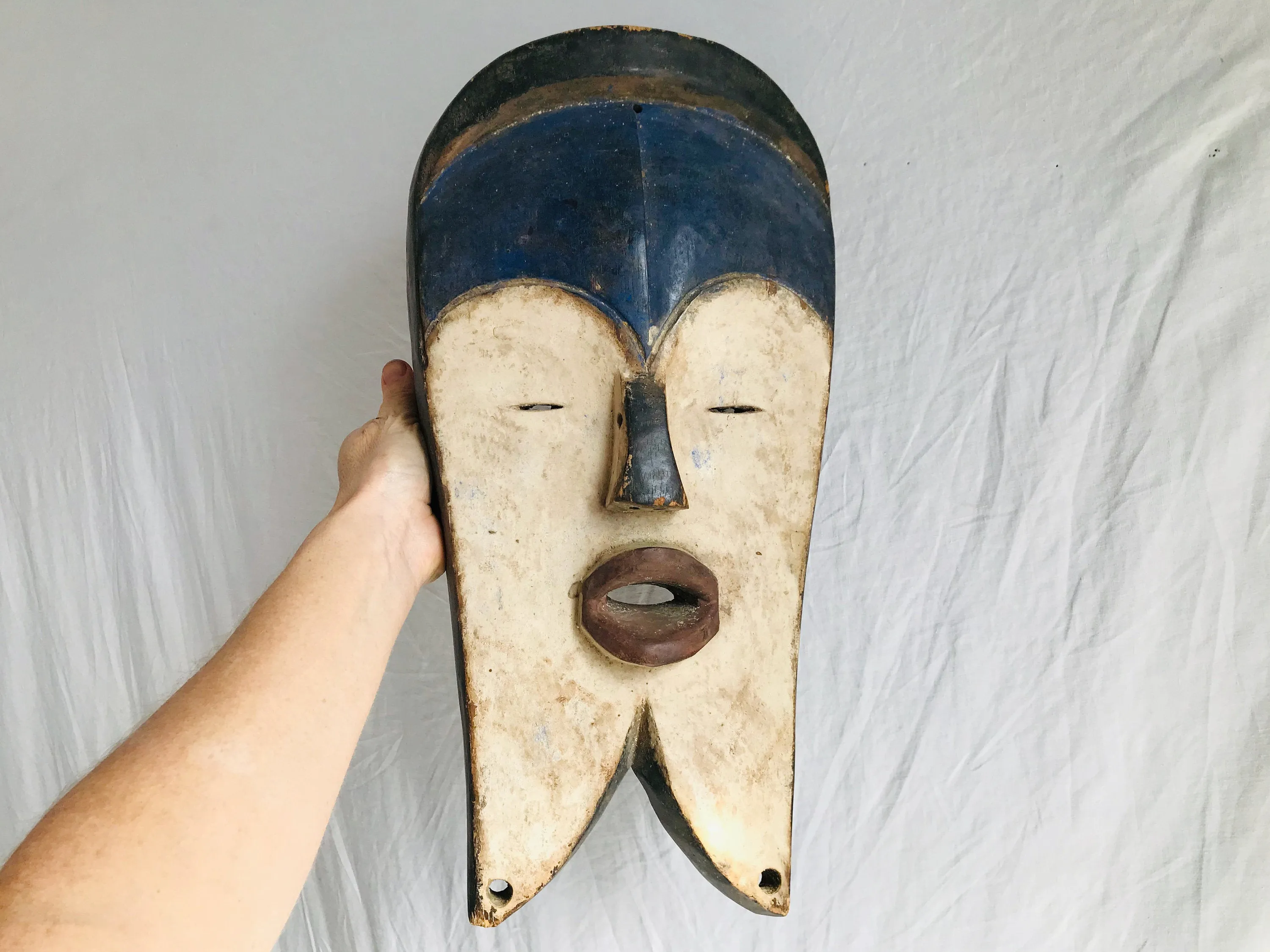 Kwele Mask. Gabon Africa . African Mask. 19th Century