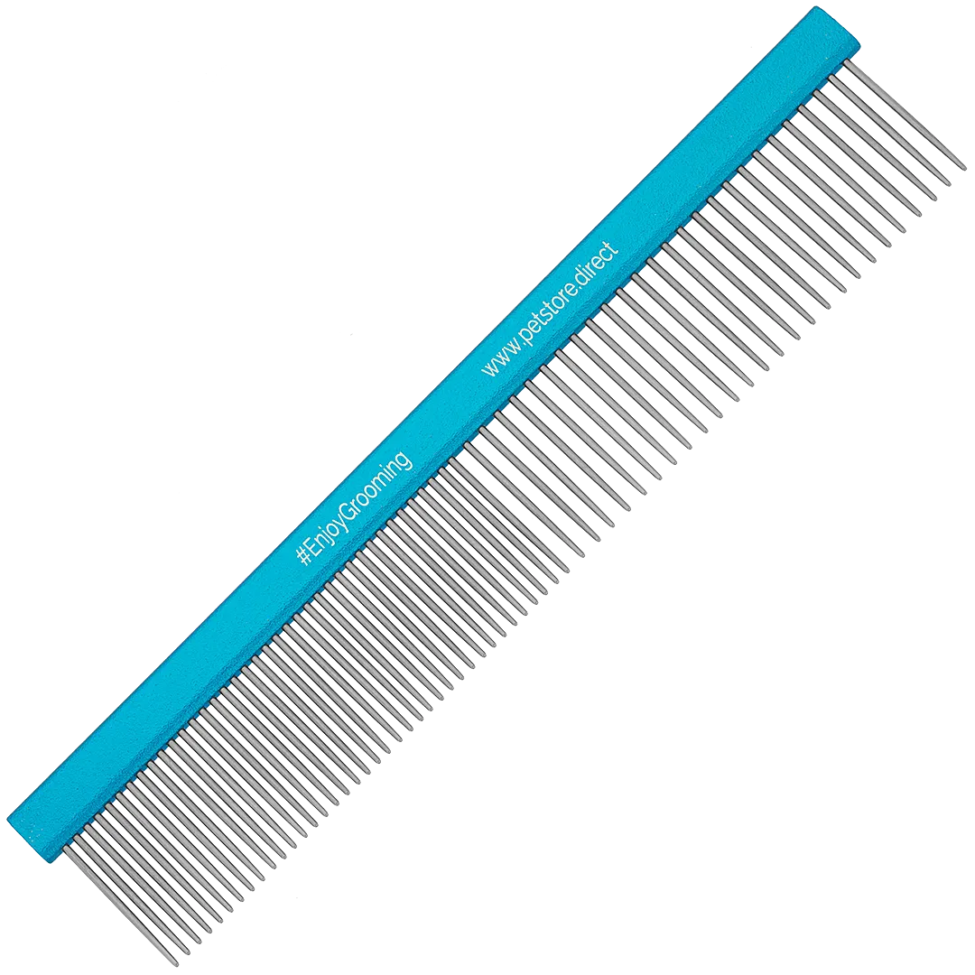 Limited Edition 7.5" Regular Blue 50/50 Comb by PetStore.Direct