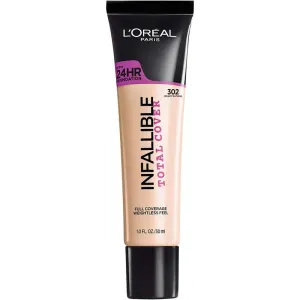 L'OREAL - Infallible Total Cover Foundation, Creamy Natural - 1 fl. oz. (30 ml)