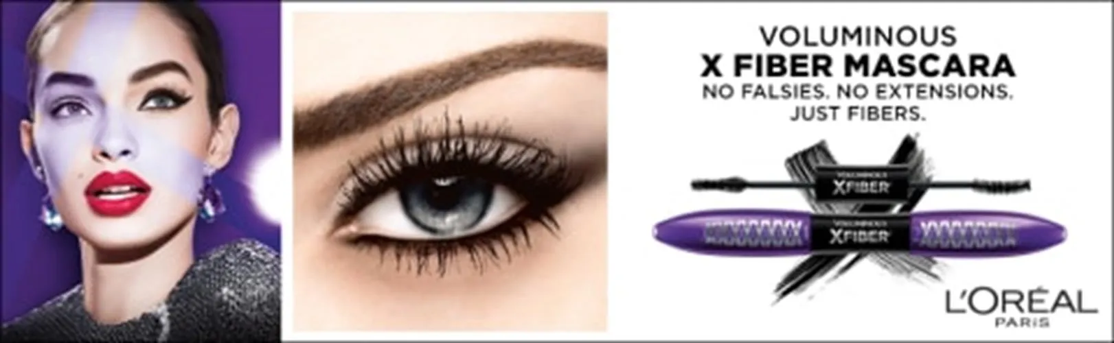 L'Oreal Paris Voluminous X Fiber Washable Mascara, 215 Blackest Black