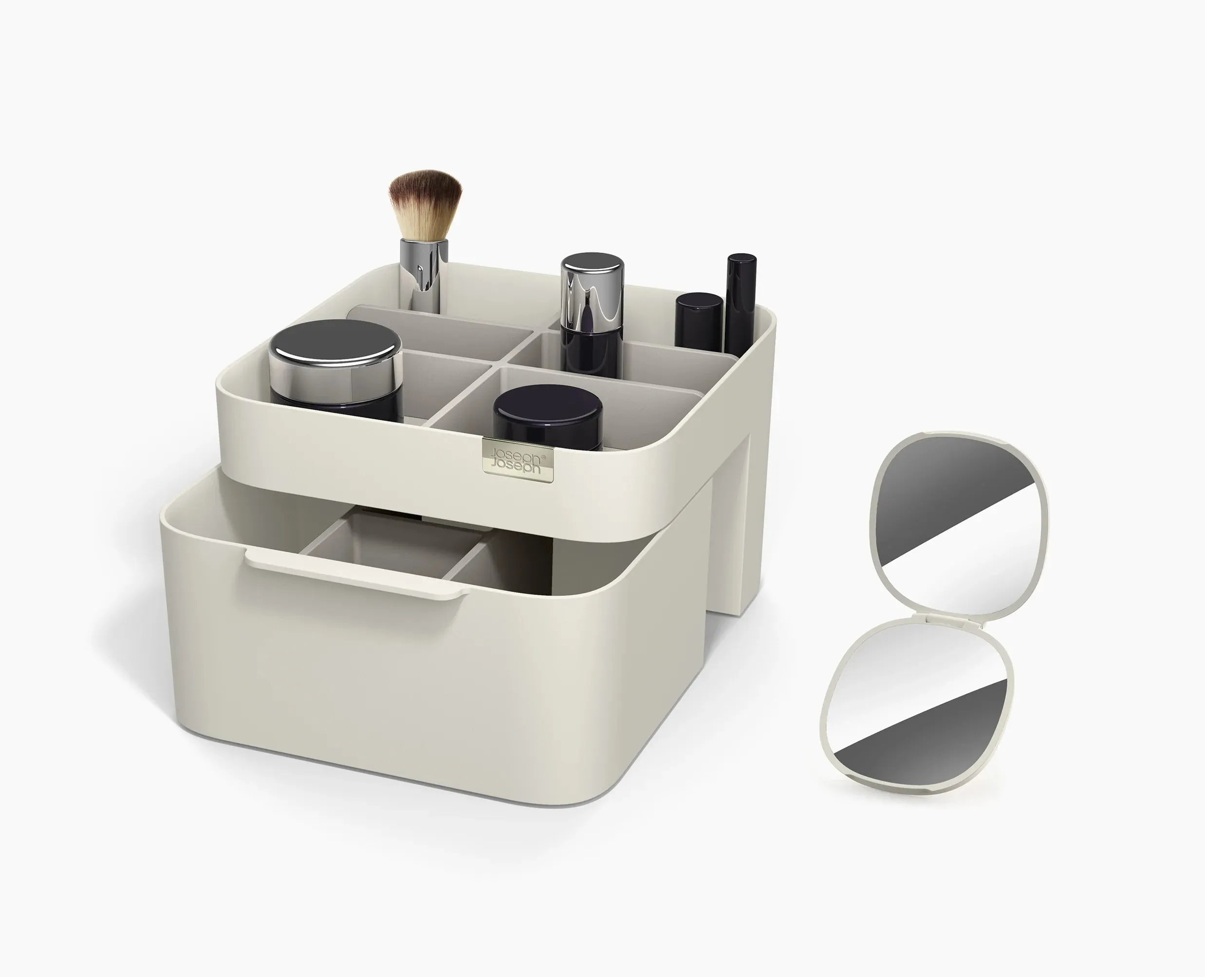 Make Me Up Compact Mirror & Makeup Organiser Set
