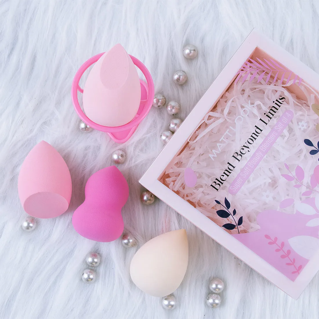 Matt look Blend Beyond Limits Super Soft Latex-Free Beauty Blenders Set Of 4
