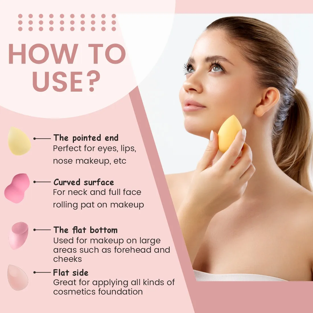 Matt look Blend Beyond Limits Super Soft Latex-Free Beauty Blenders Set Of 4