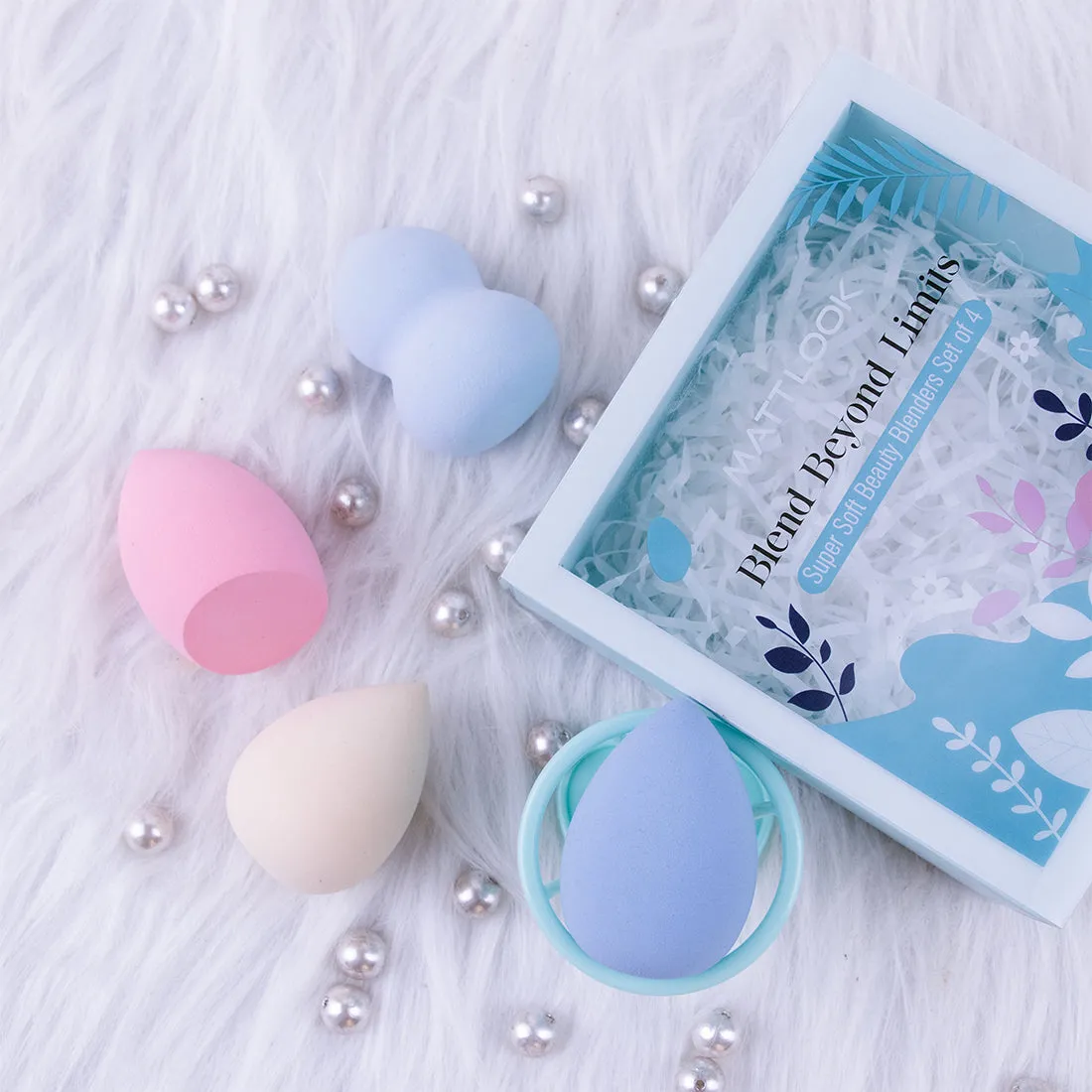 Matt look Blend Beyond Limits Super Soft Latex-Free Beauty Blenders Set Of 4