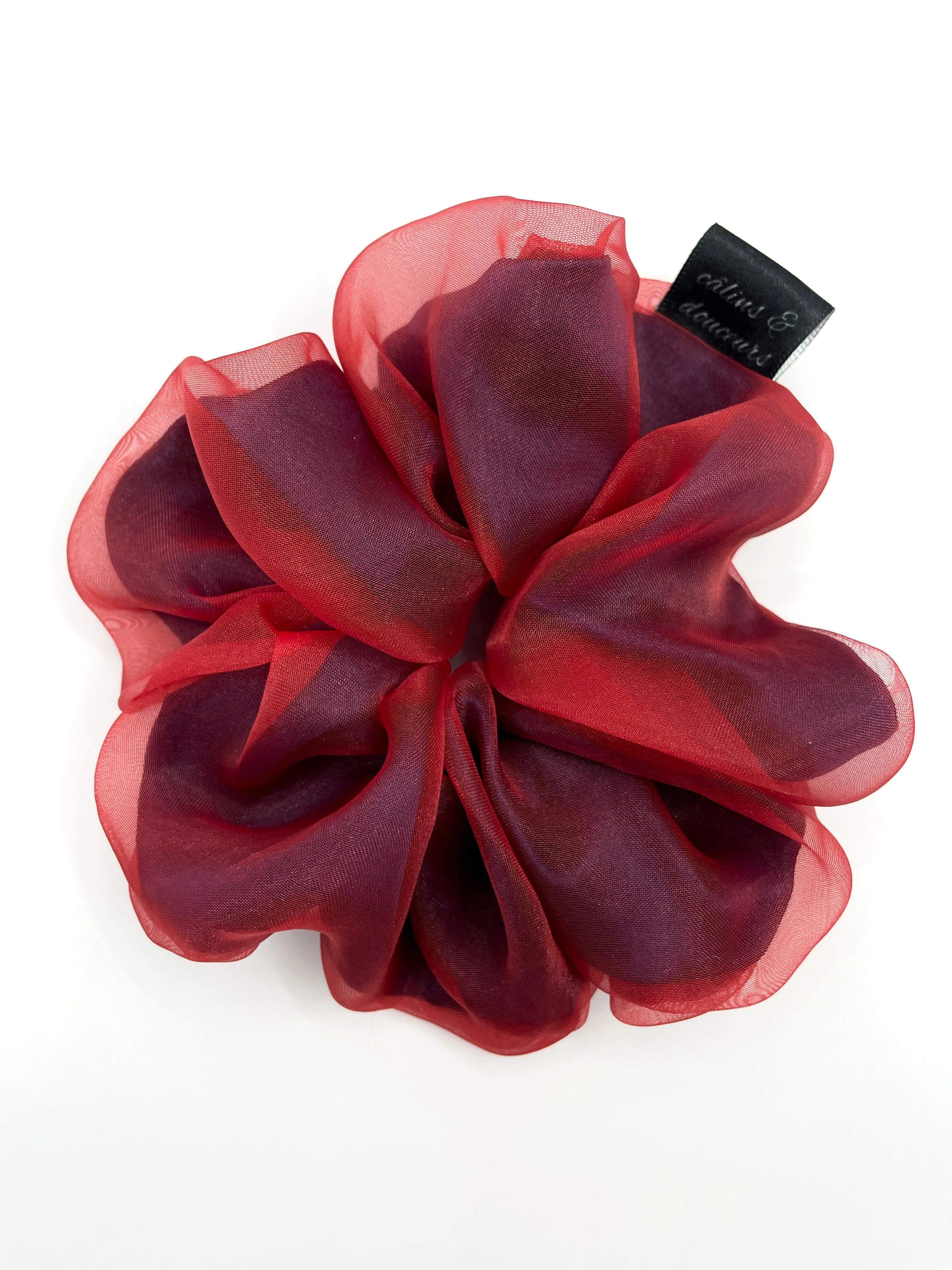 Matte Red Organza