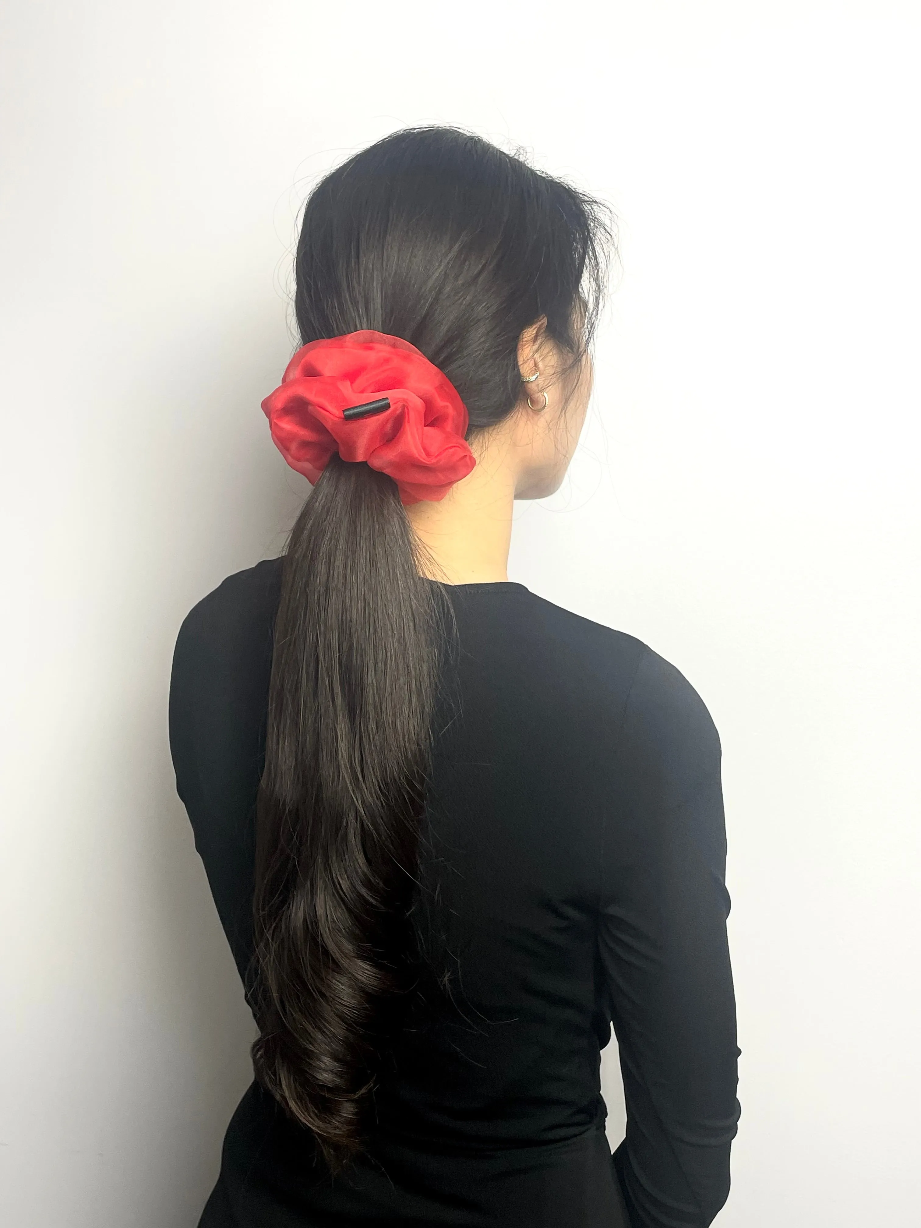 Matte Red Organza