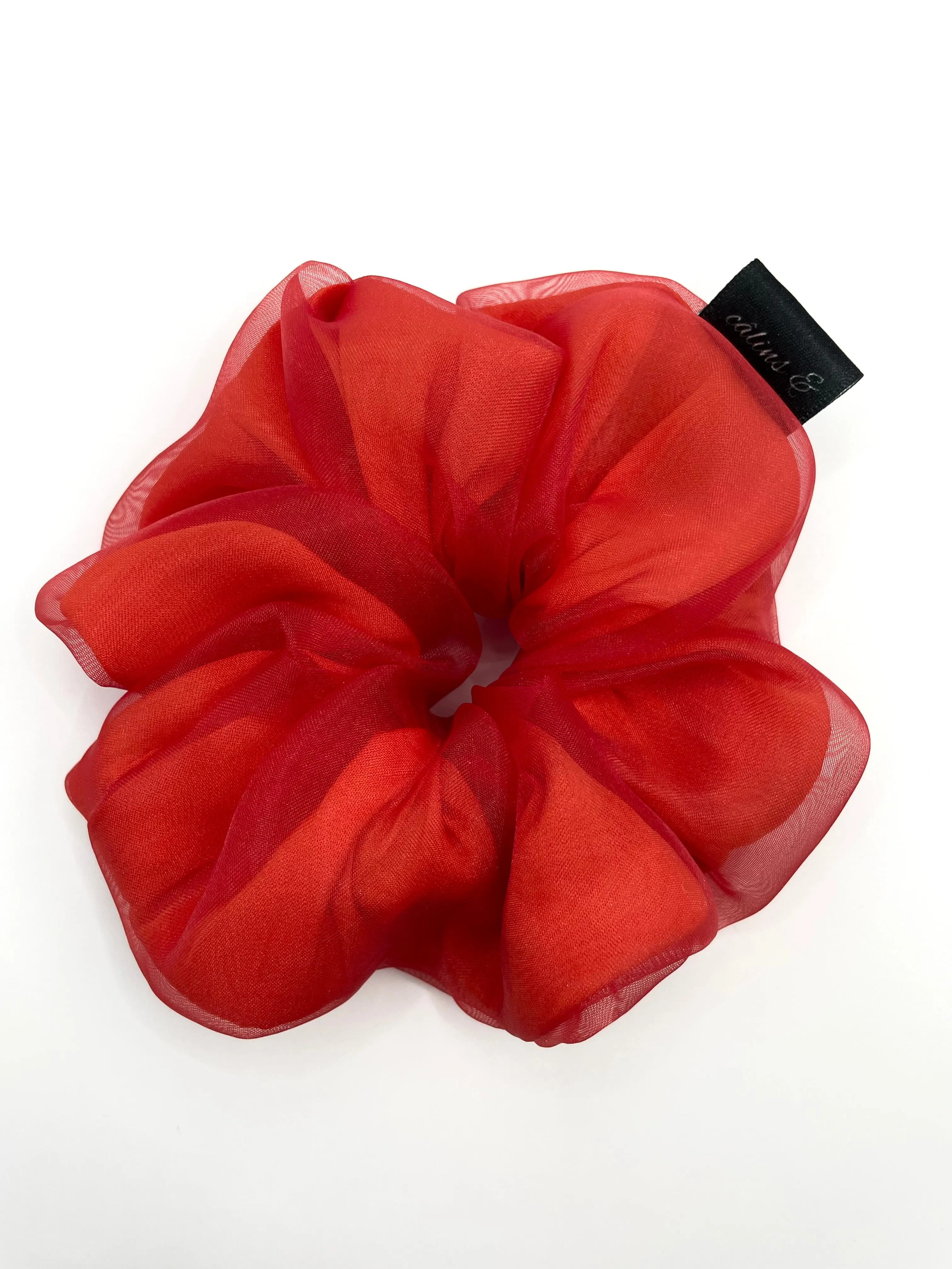 Matte Red Organza