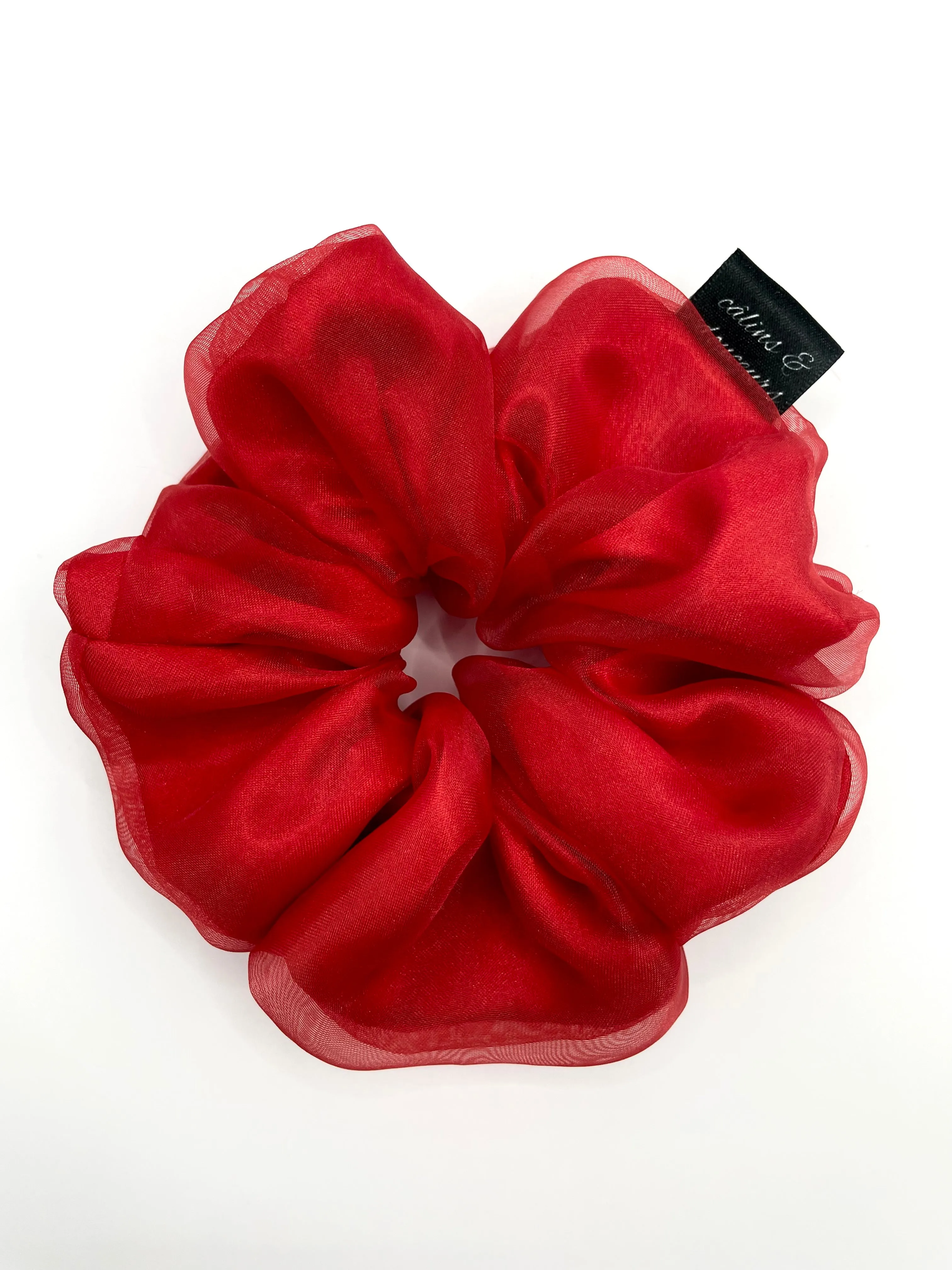 Matte Red Organza