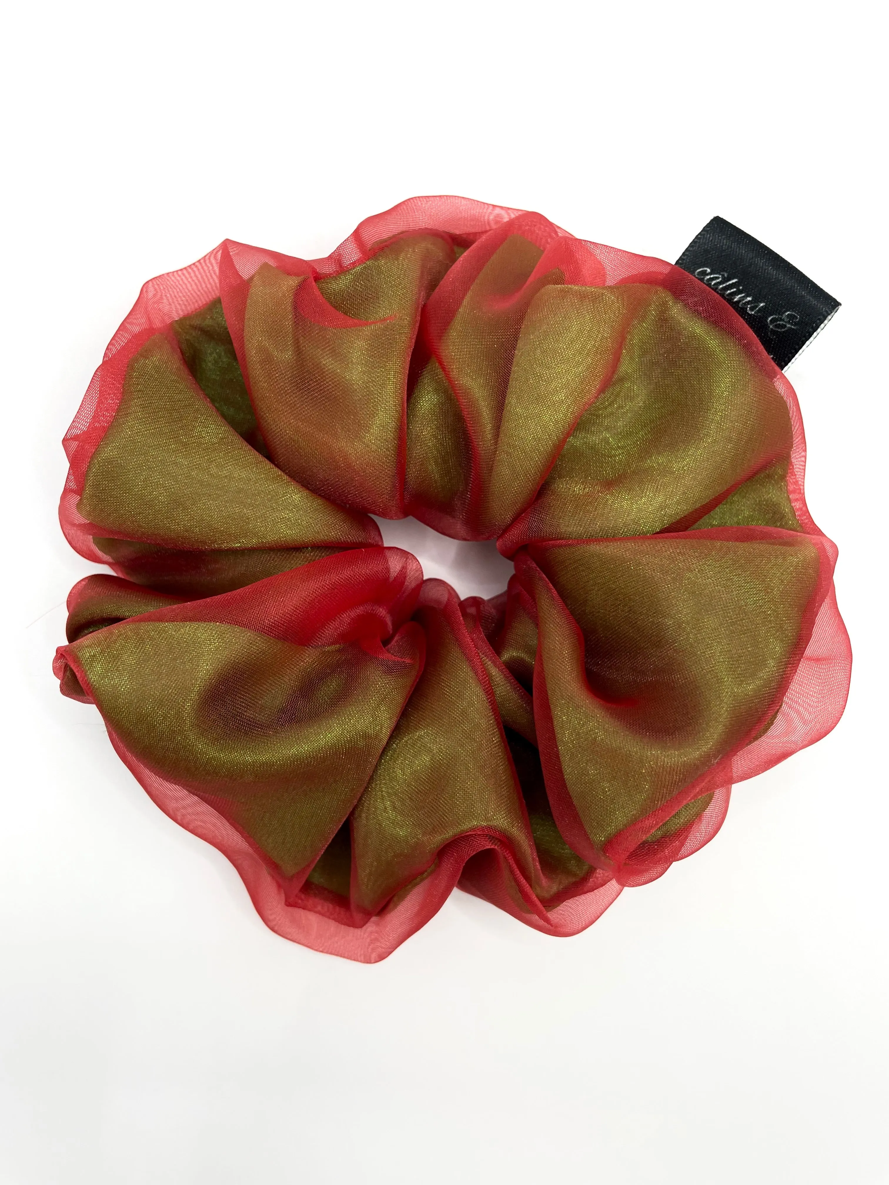 Matte Red Organza