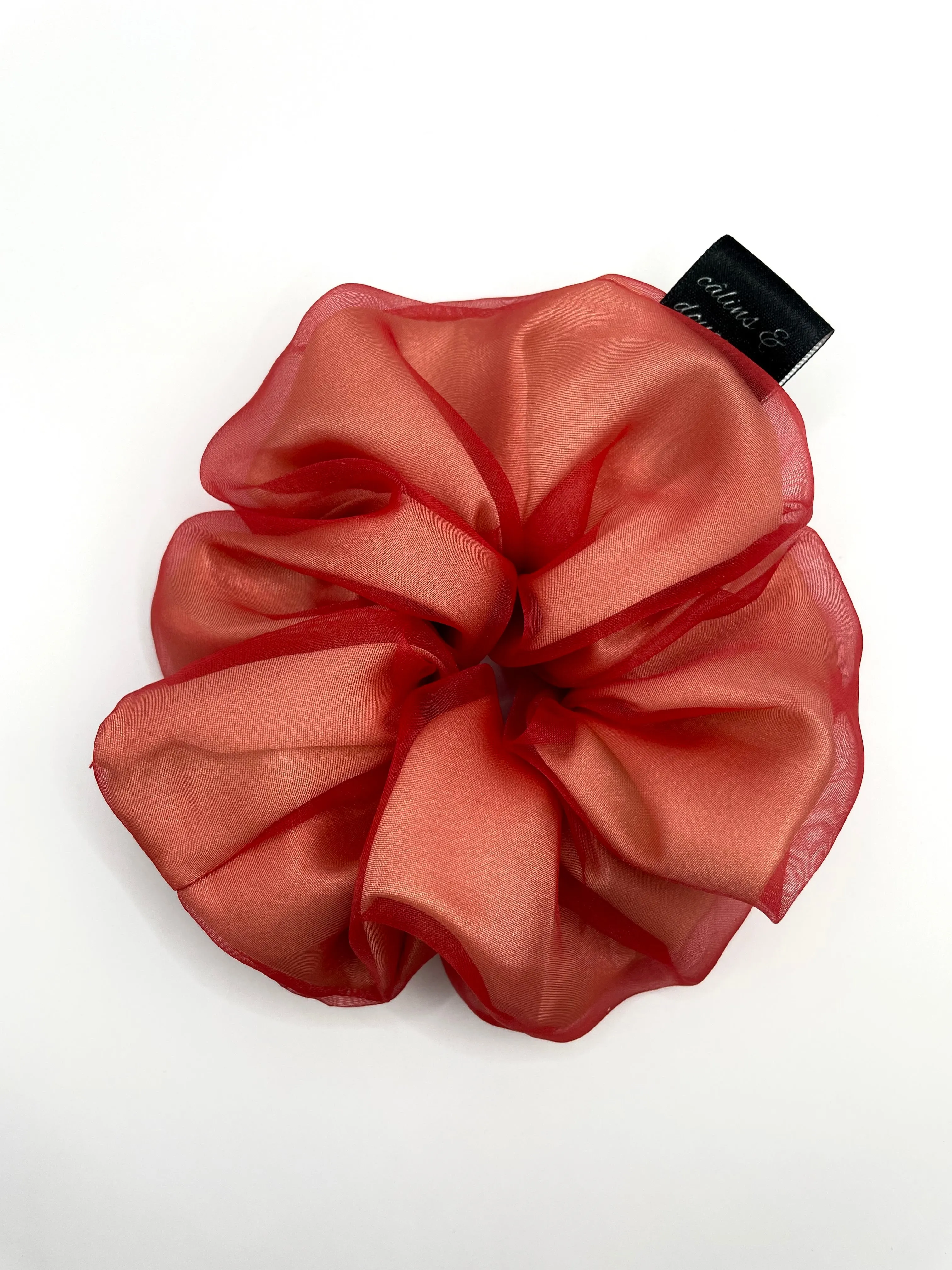 Matte Red Organza
