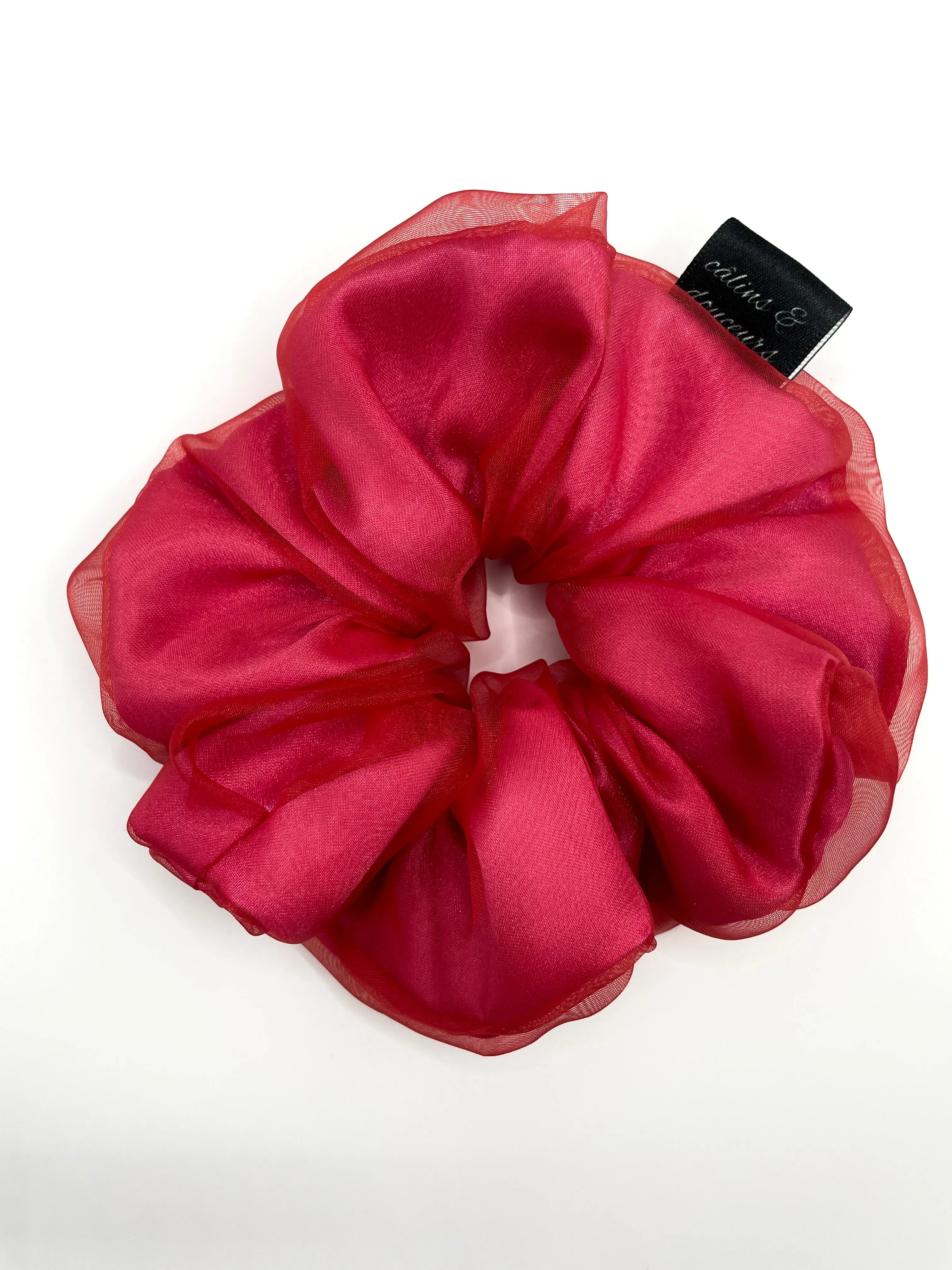 Matte Red Organza