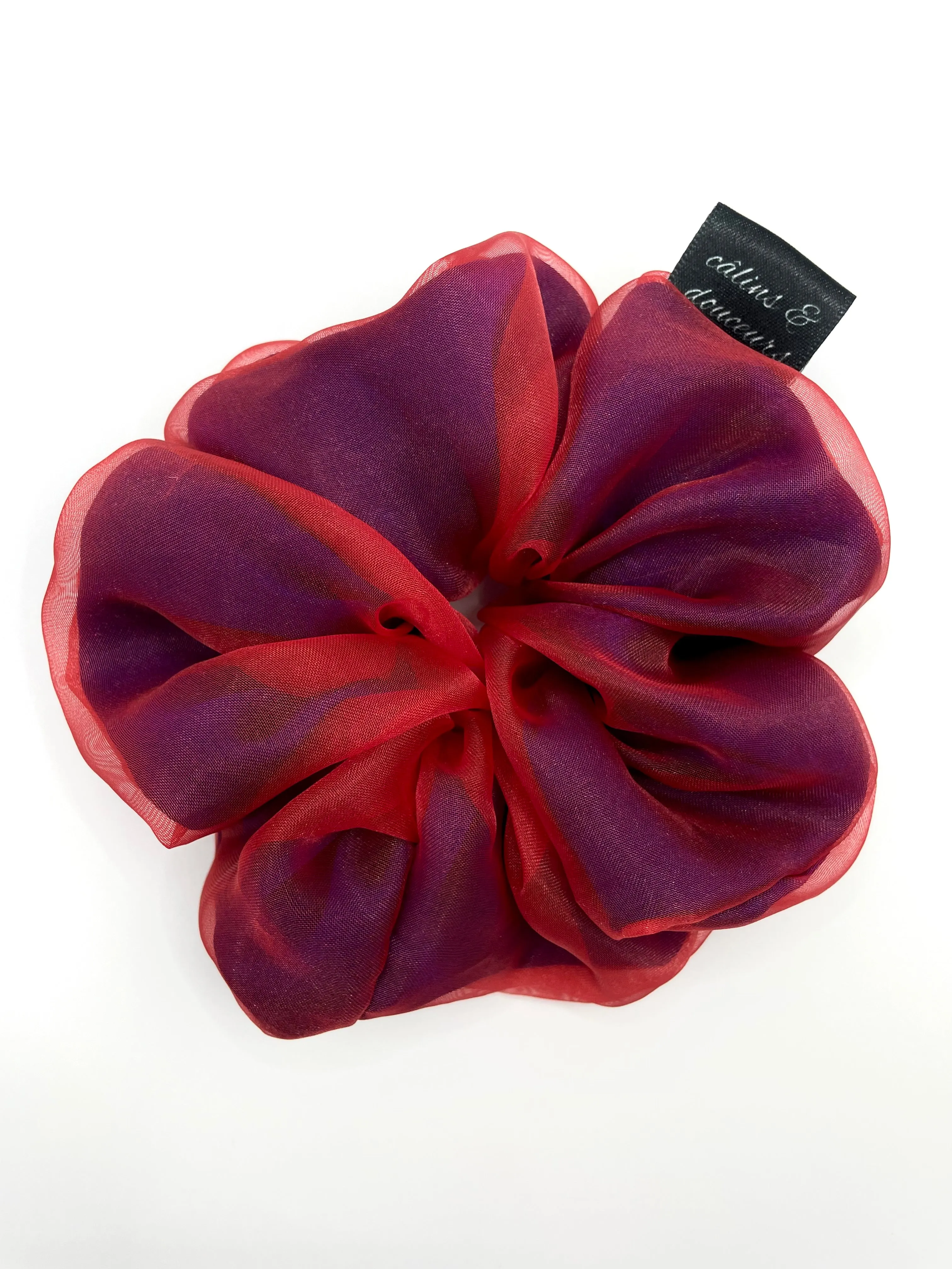 Matte Red Organza