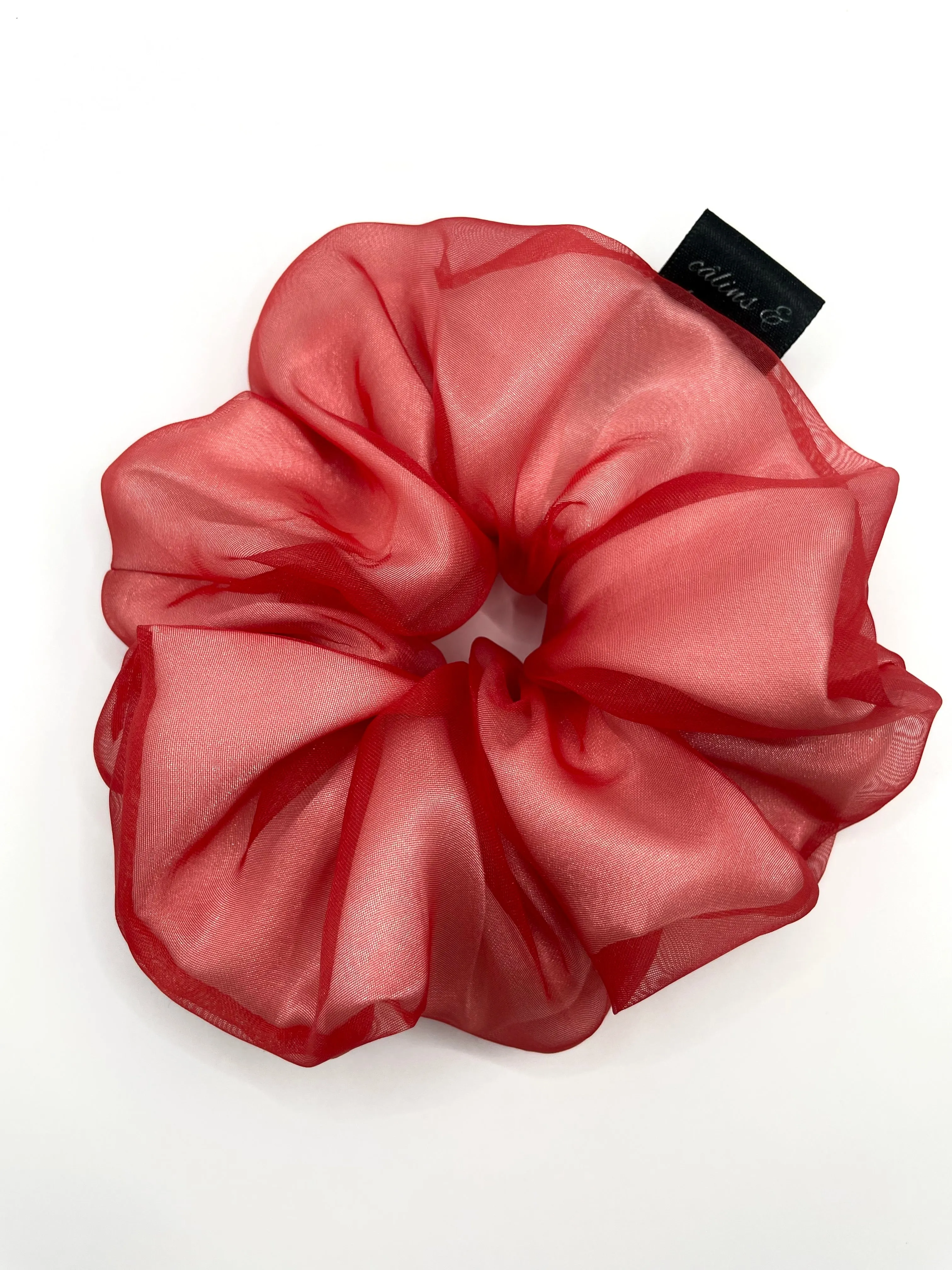 Matte Red Organza